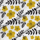Gemalte gelbe Blume-Panama