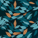 Minimalistický vzor listov-Mikrovlákno Ploché