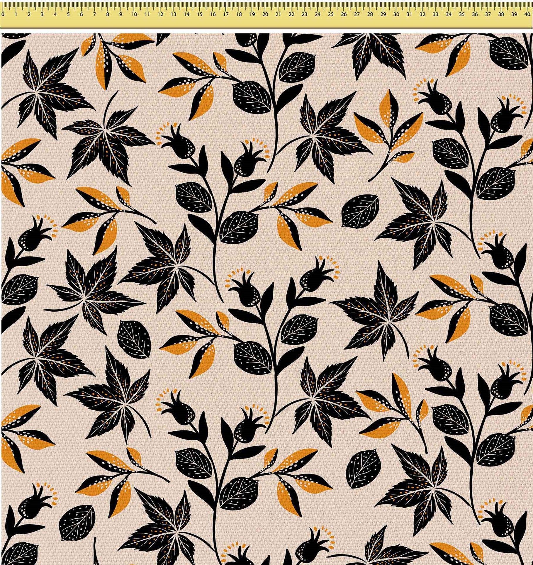 Cozy Autumn Leaves-Mikrofibra Płaska