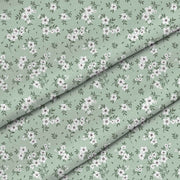 Tiny White Flowers Meadow-Tablecloth Fabric