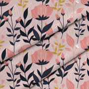 Pink and Navy Flowers-Lincoln