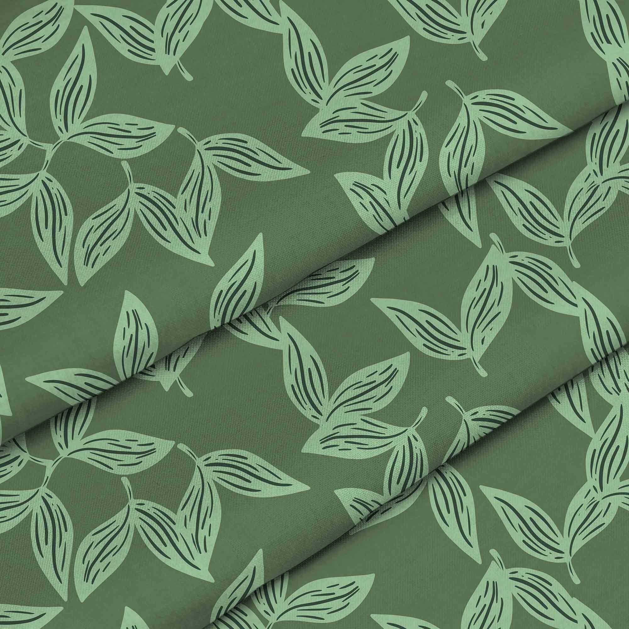 Herbal Leaves Pattern-Velvet