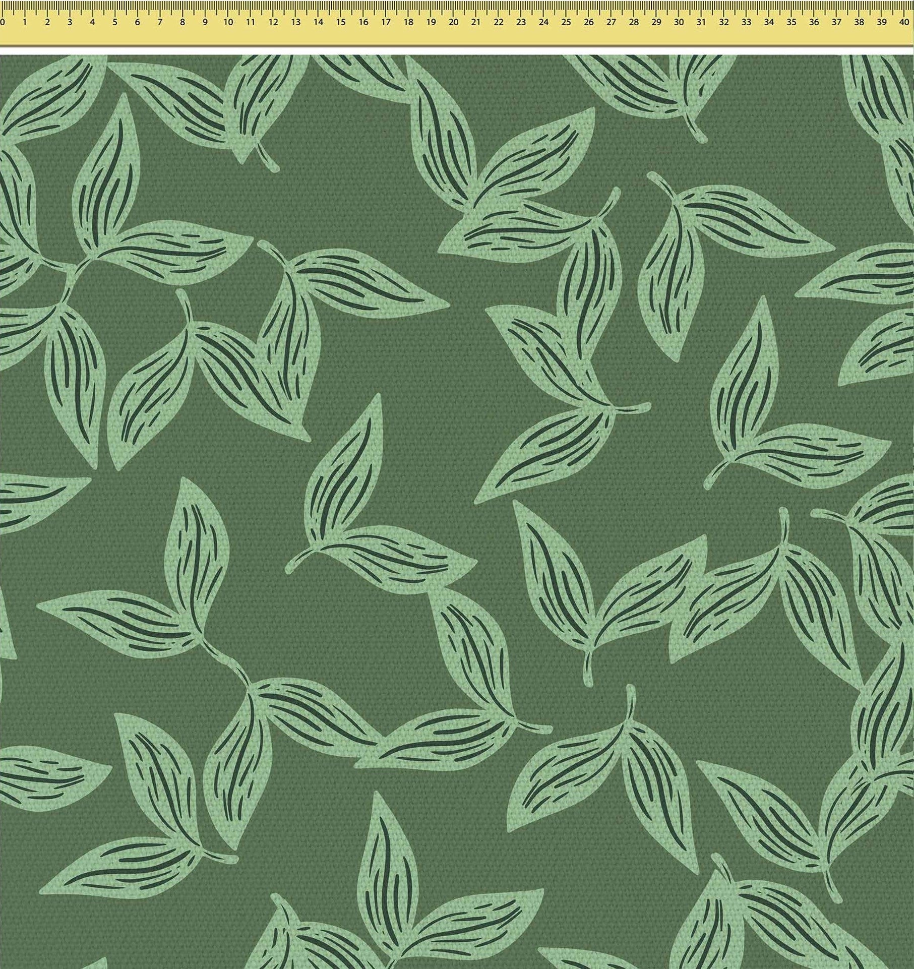 Herbal Leaves Pattern-Velvet