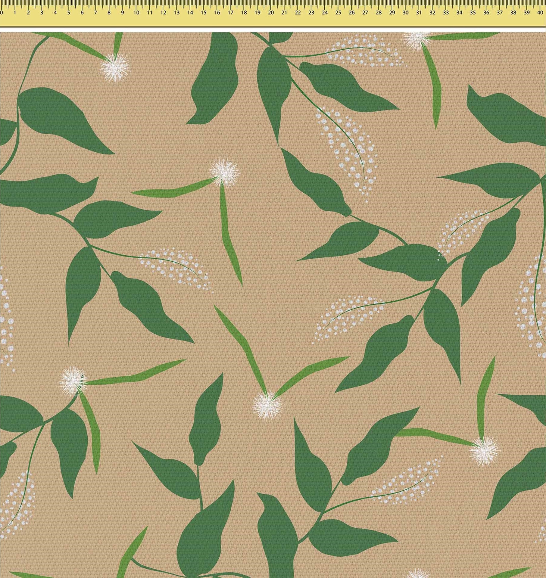 Fresh Spring Leaves-Tkanina Obrusowa