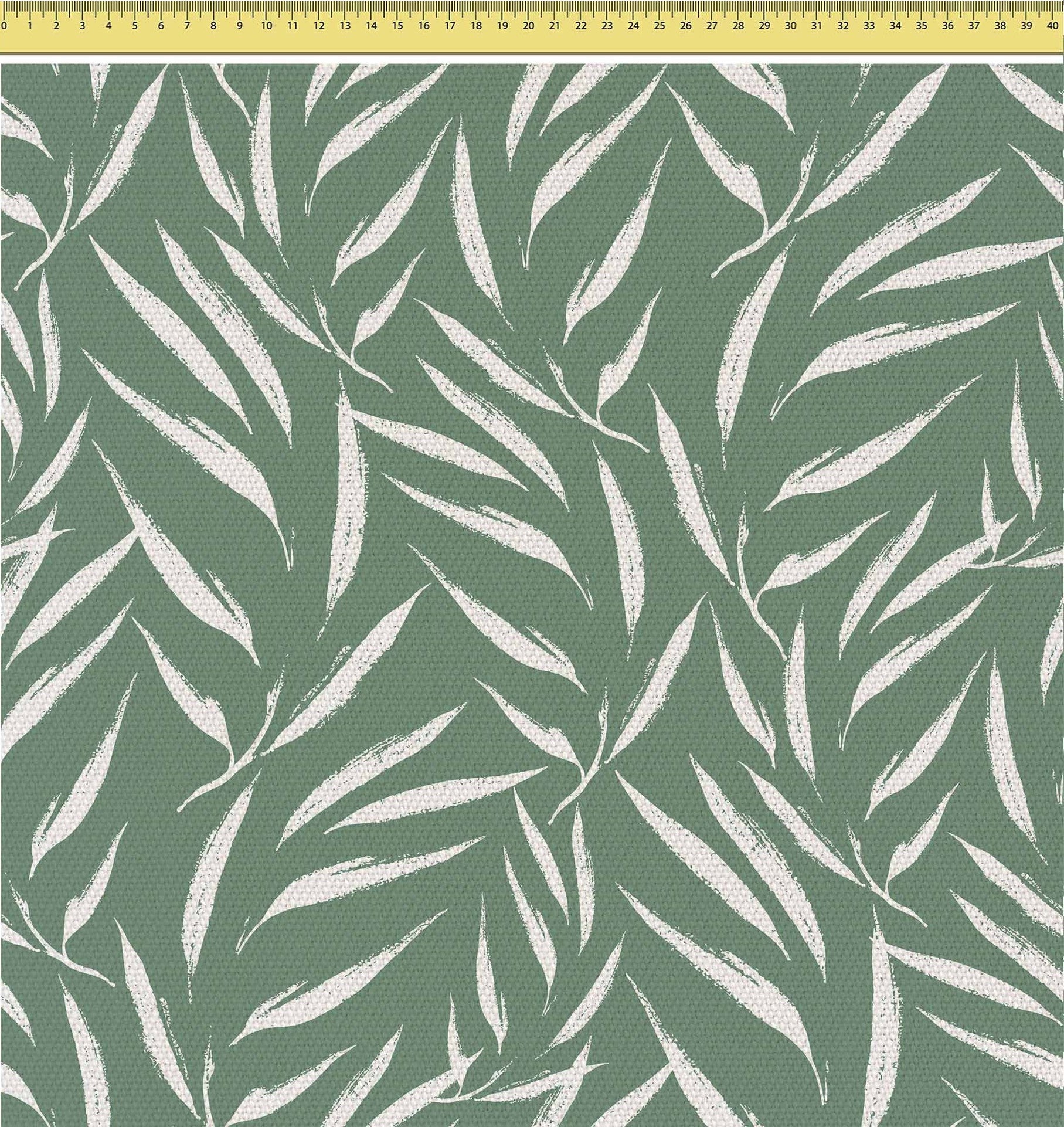 Abstract Brush Leaves-Tablecloth Fabric