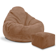 Puf Paradise z Podnóżkiem Brown Bear