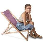 Leżak drewniany Lincoln Plum Smoothie