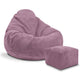 Puf Paradise s podnožkou Plum Smoothie-S
