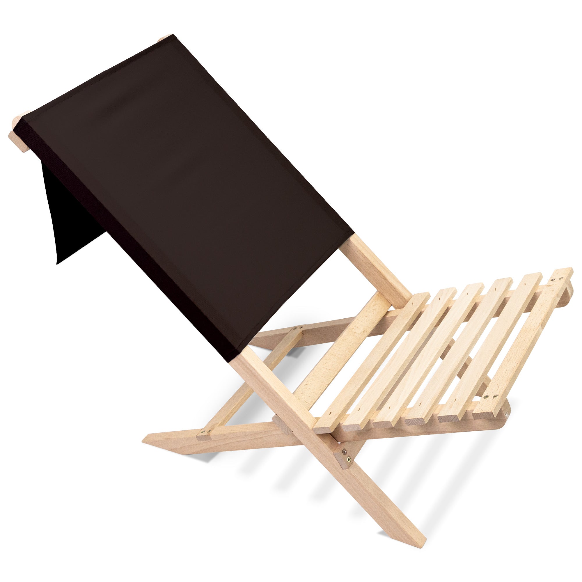 Folding Beach Chair Black