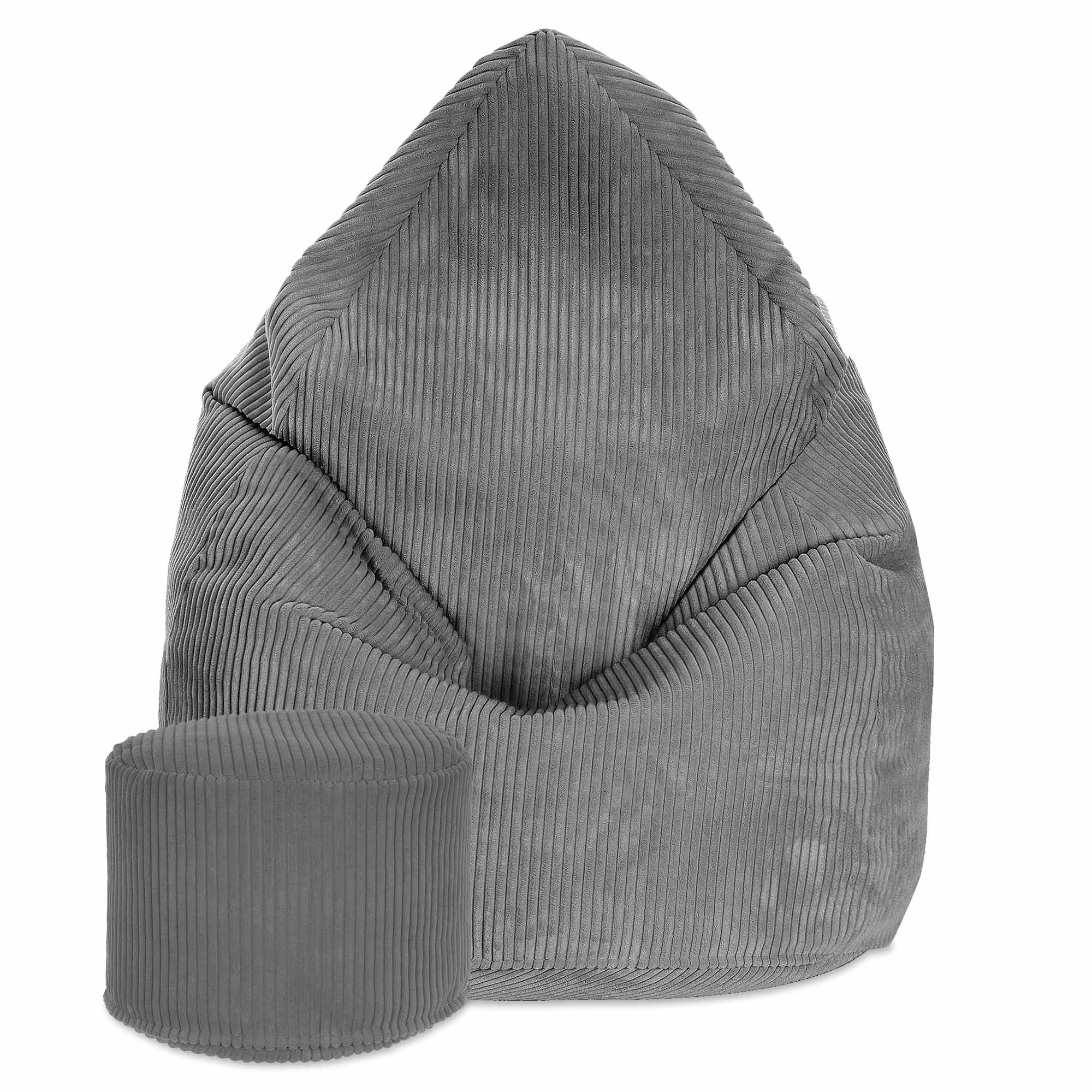 Runder Hocker Fußstütze Lincoln Frost Gray-M