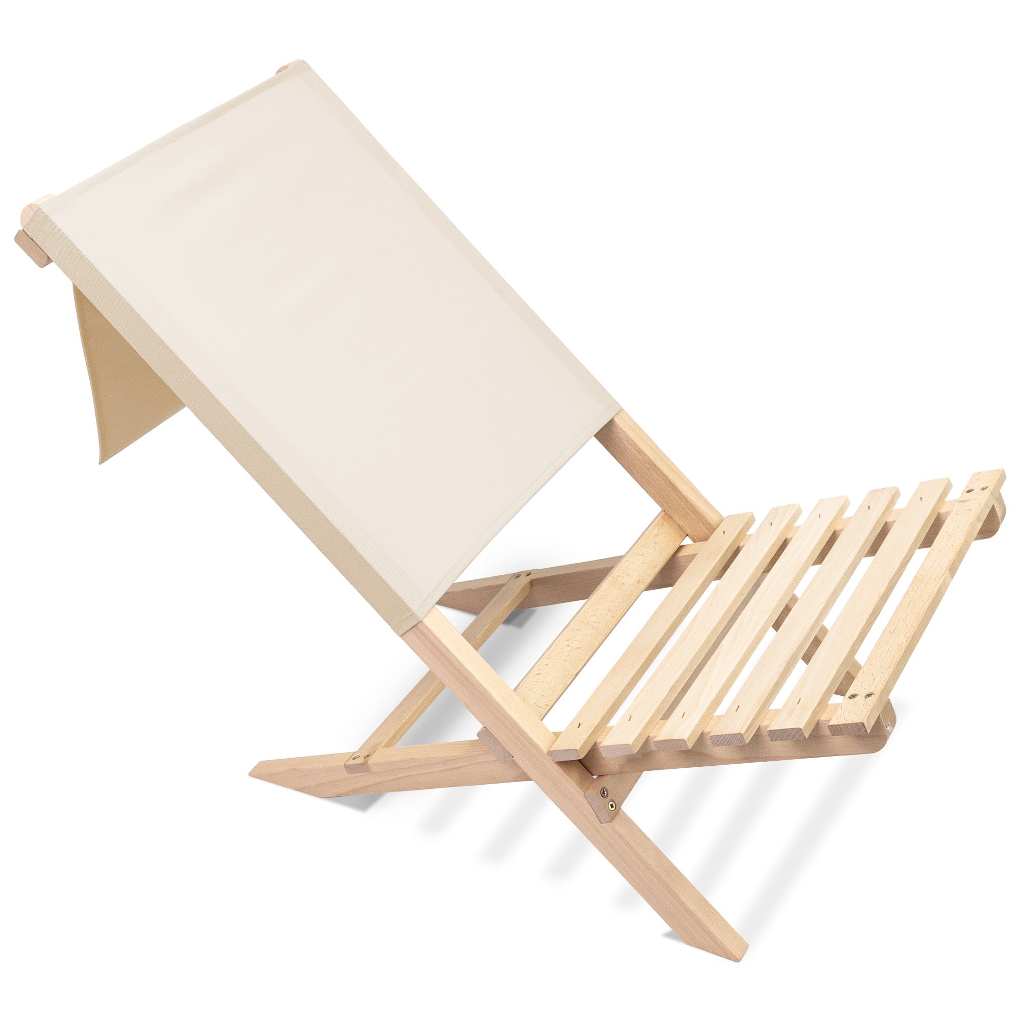 Folding Beach Chair Creme
