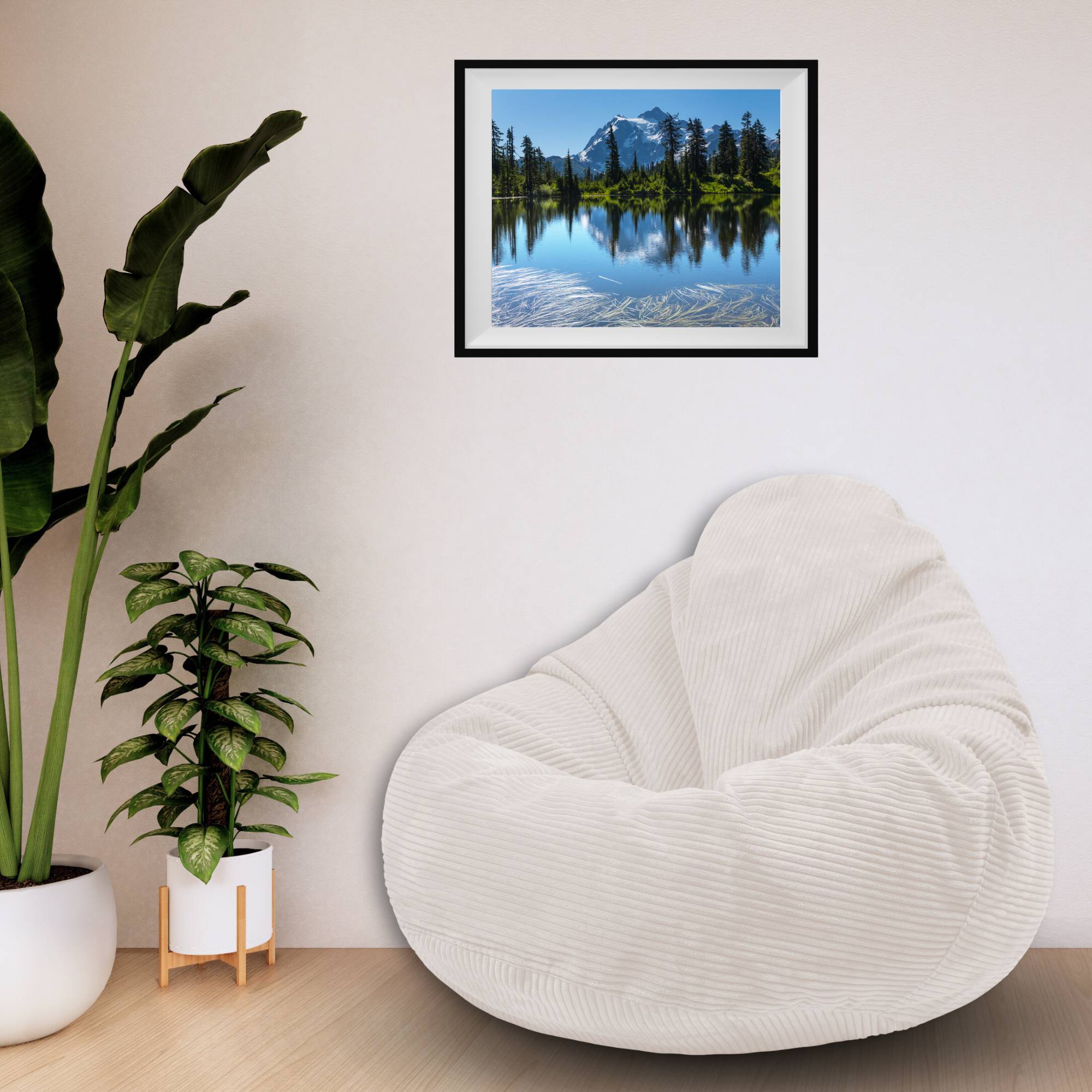 Puf Paradise z Podnóżkiem White Dove-S