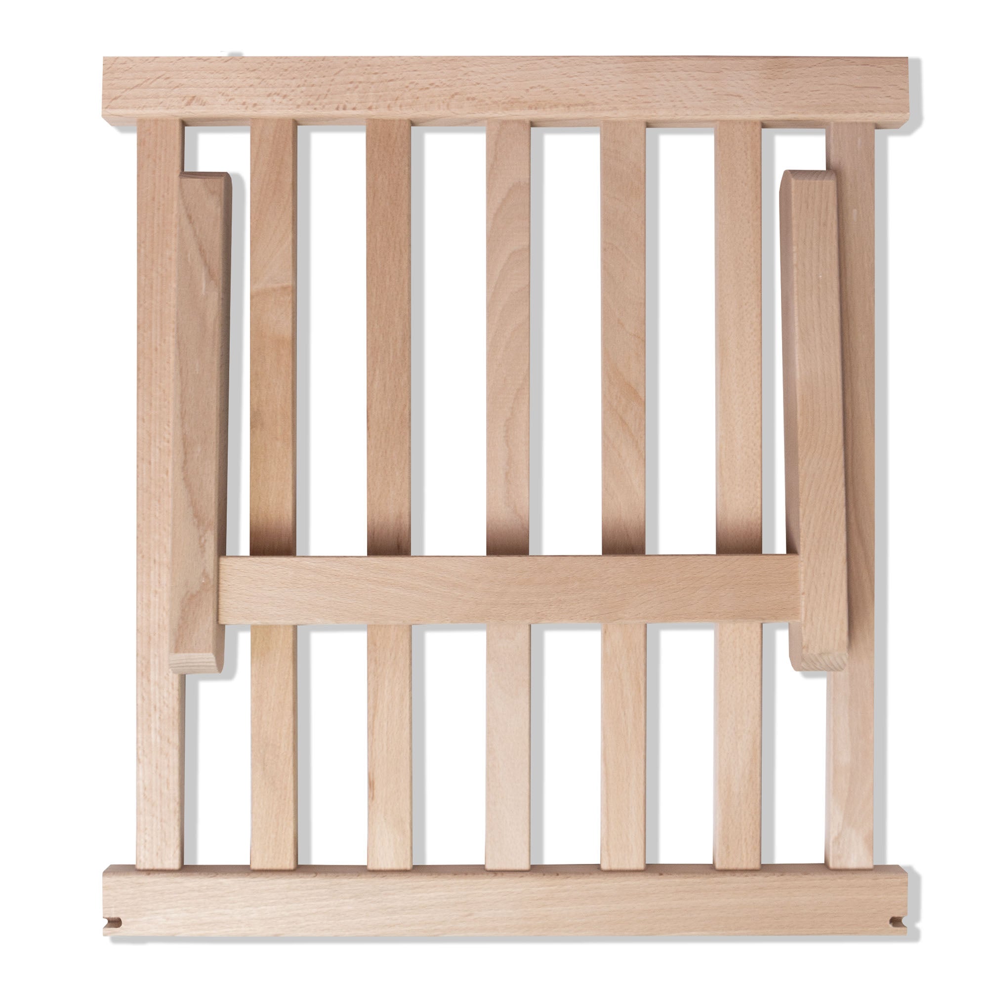 Wooden deck chair with wooden footrest Pink