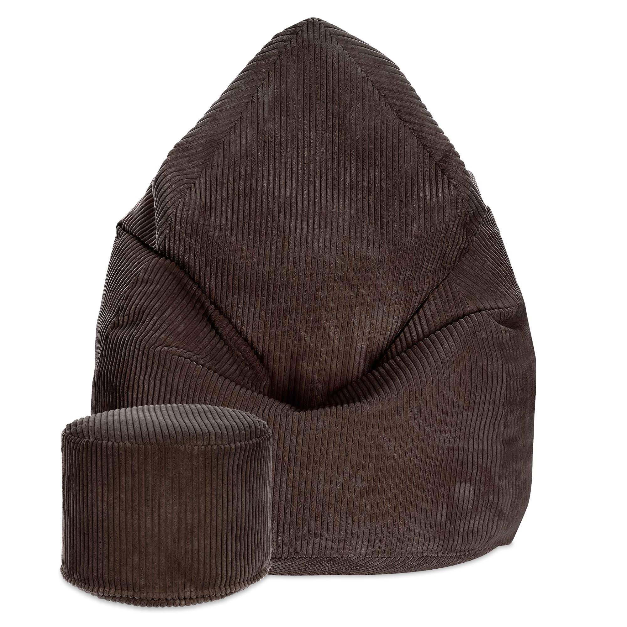 Puf okrągły podnóżek Lincoln Dark Chocolate-S