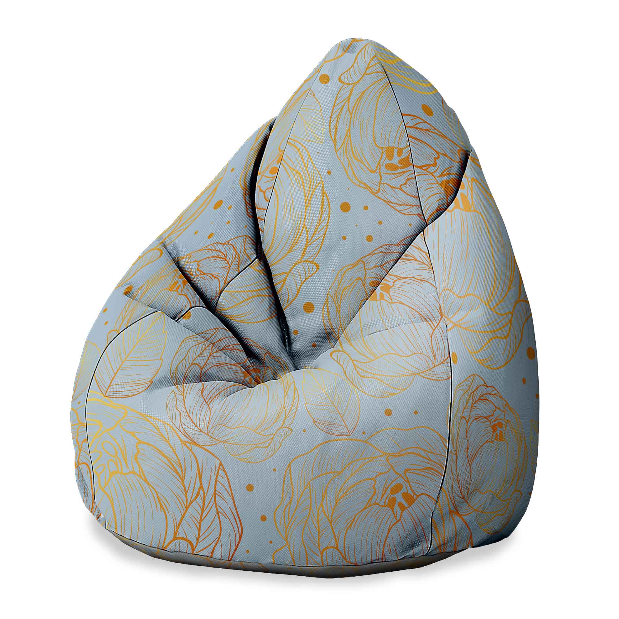 Puf Pearshape Dreaming Flowers-S-Oxford