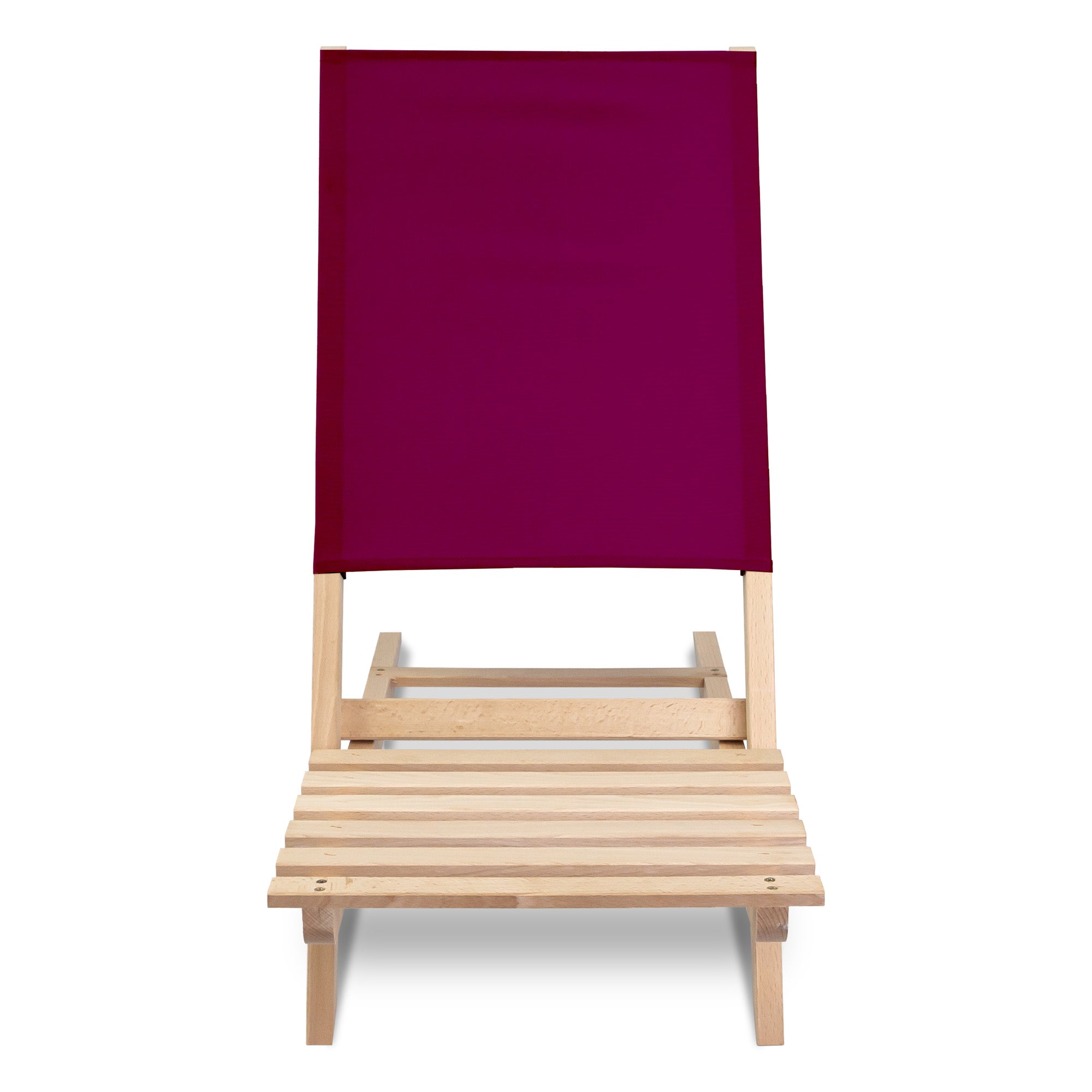 Folding Beach Chair Burgundy