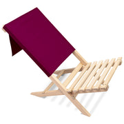 Folding Beach Chair Burgundy