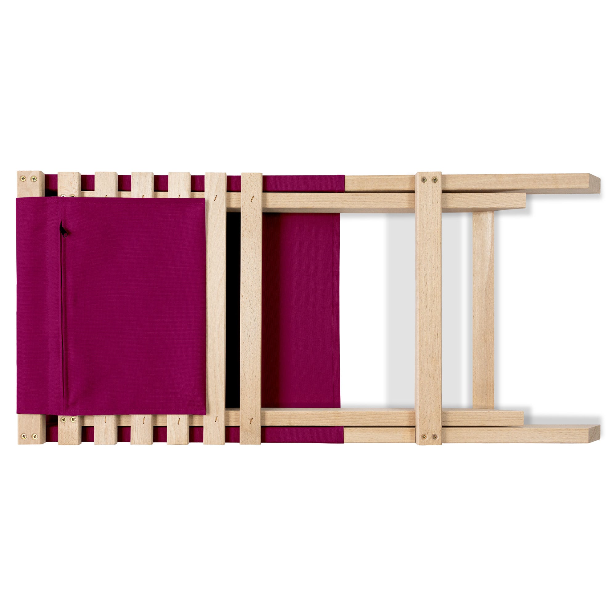 Folding Beach Chair Burgundy