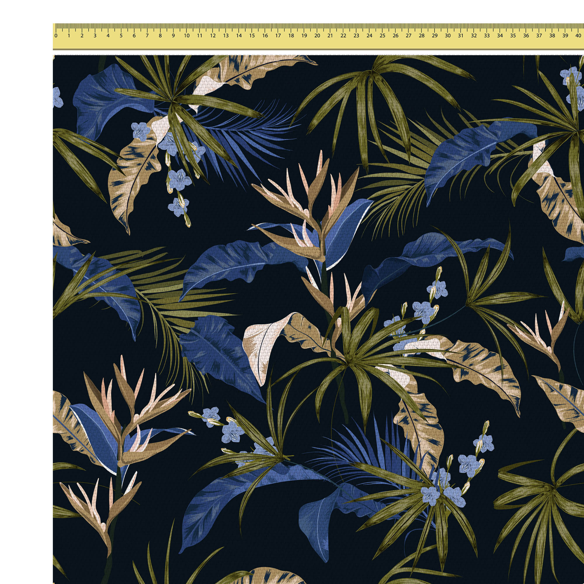Exotic Blue Leaves