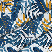 Blue Gold Leaves