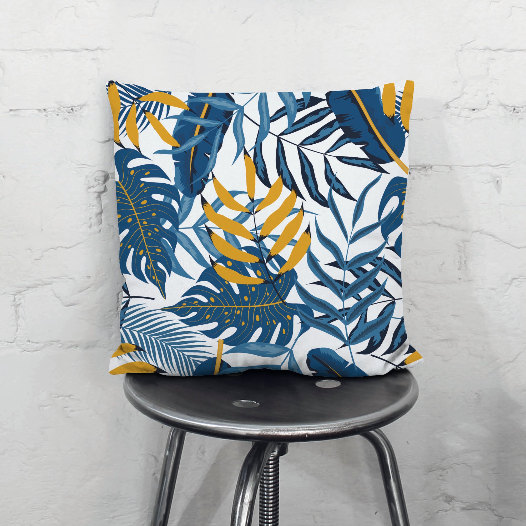 Blue Gold Leaves