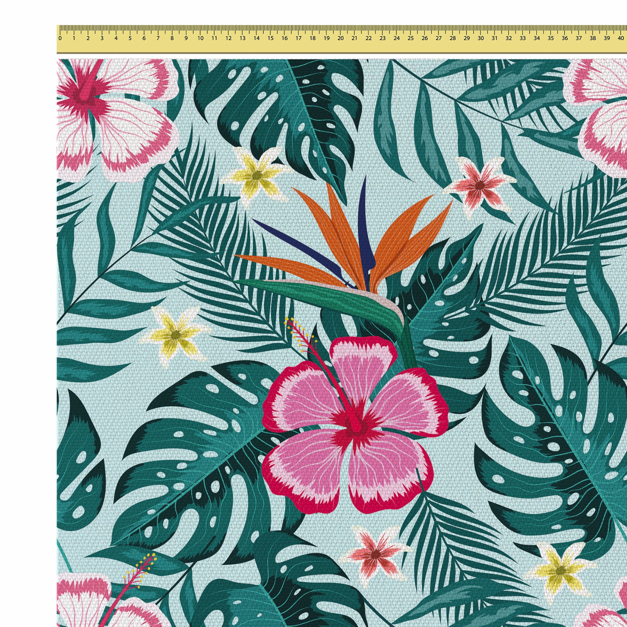 Neon Exotic Flowers-Velvet