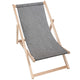 Leżak drewniany Imitacja Lnu Light Grey-S