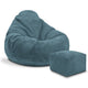 Paradise Hocker mit Fußstütze Ozeantiefe-S
