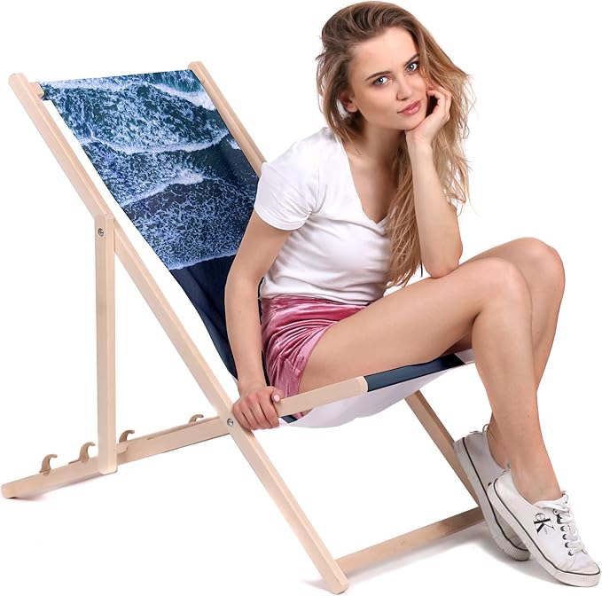 Leżak drewniany Restless Ocean
