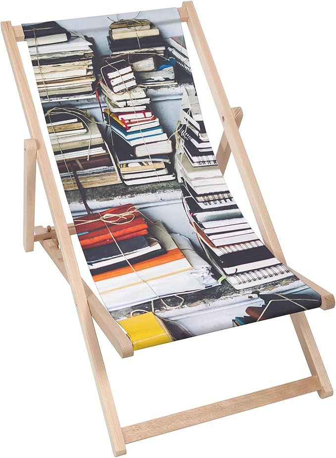 Leżak drewniany Retro Books
