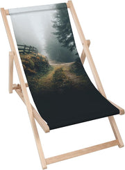 Leżak drewniany Foggy Landscape