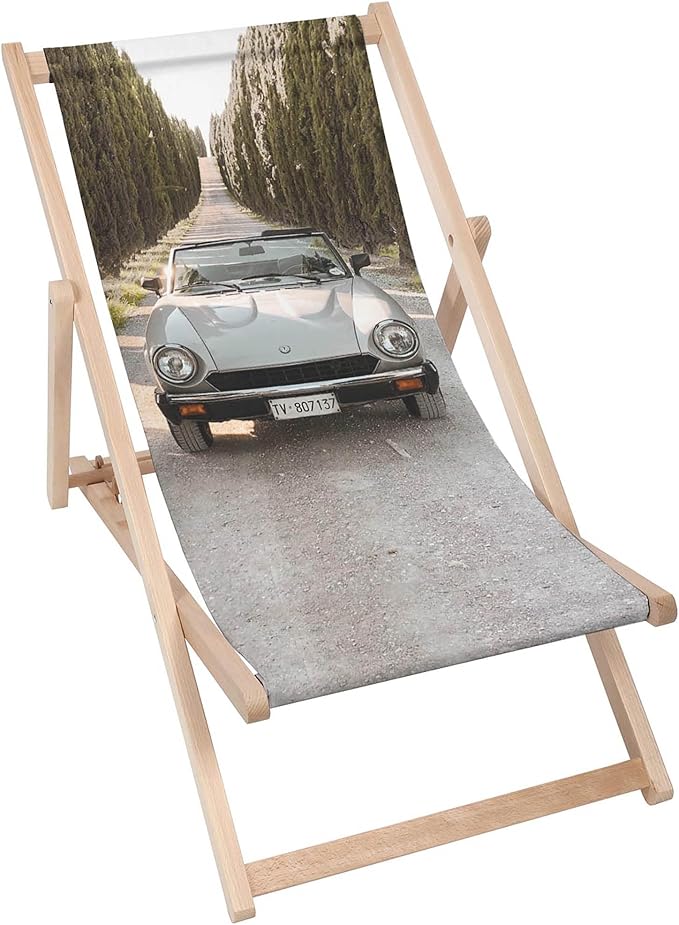 Holzliegestuhl Retro-Roadster