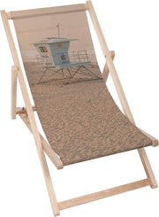 Leżak drewniany Blue Lifeguard Tower