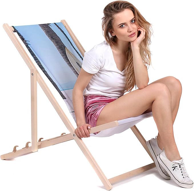 Leżak drewniany Surfboard