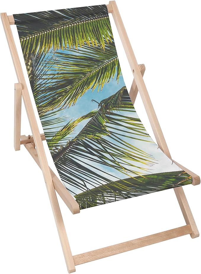 Leżak drewniany Palm Leaves