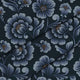 Dark Blue Flowers-Lincoln