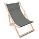 Holzliege mit Kissen Leinenoptik Star Dust