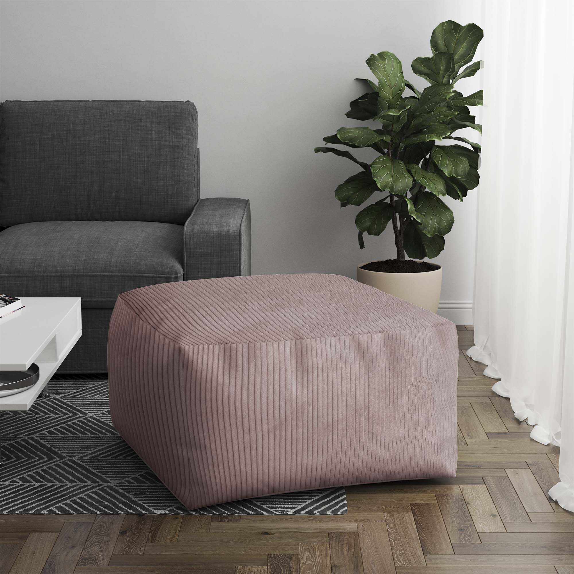 Puf Comfort Silver Pink