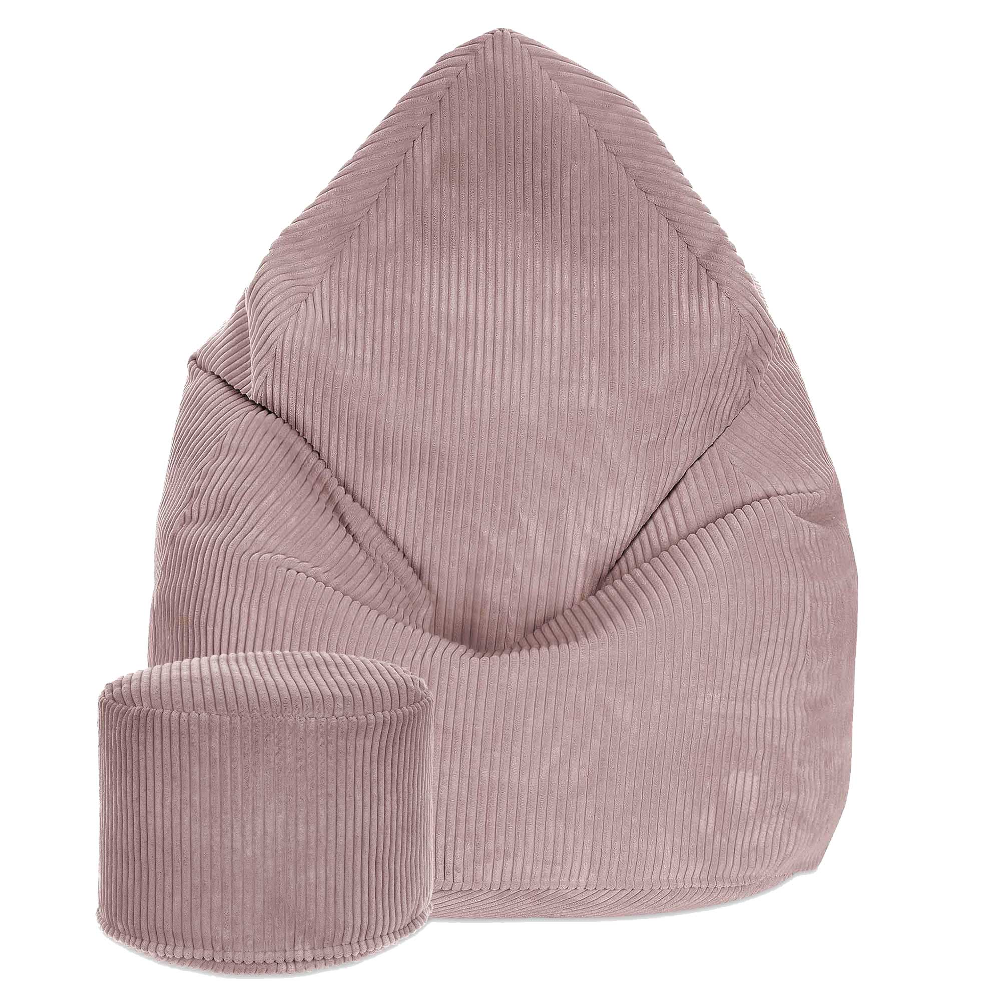 Puf okrągły podnóżek Lincoln Silver Pink