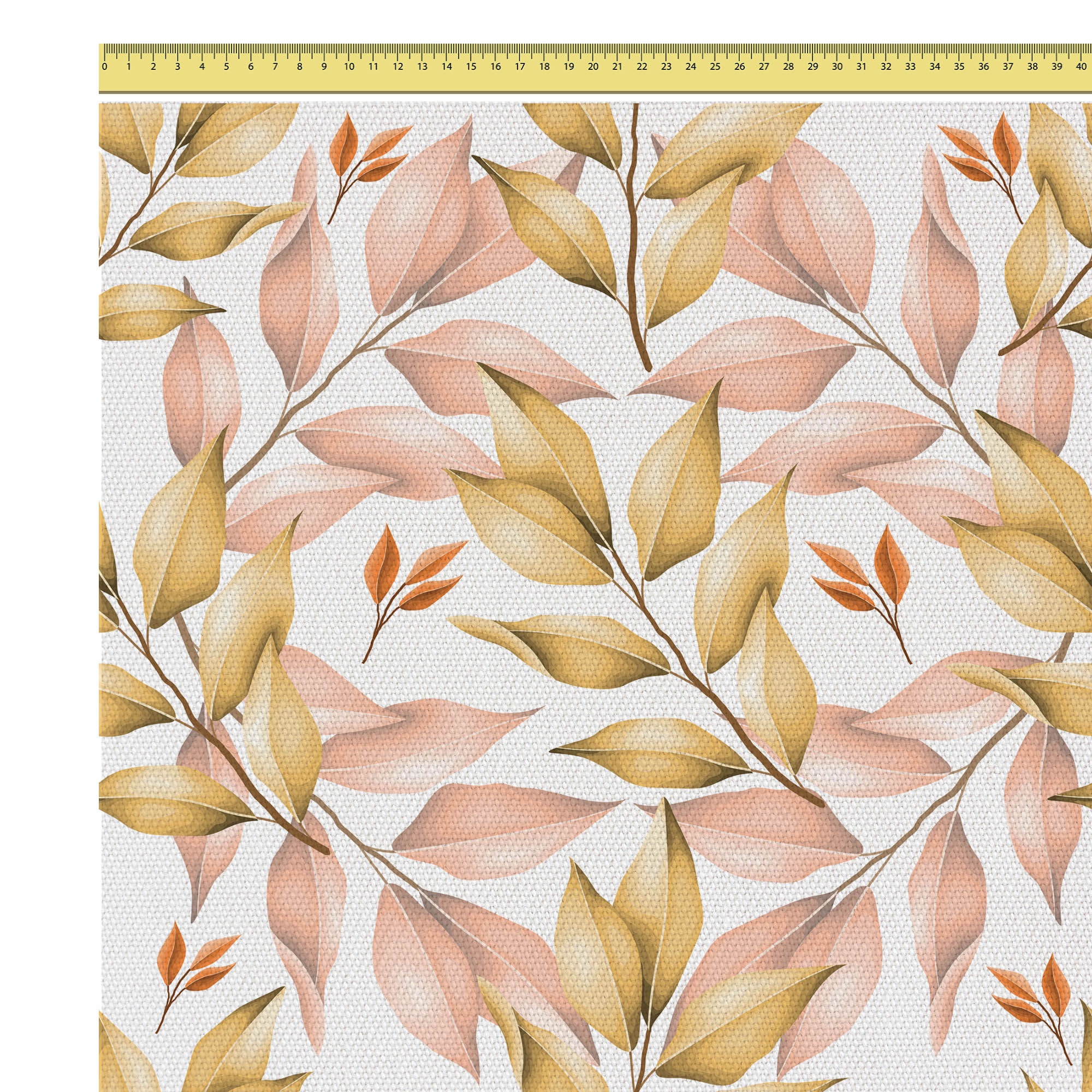 Autumn Gold Leaves-Velvet