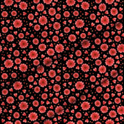 Red Flowers and Hearts-Panama