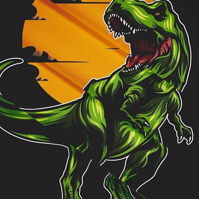 Puf Pearshape z podnóżkiem Wild Dinosaur