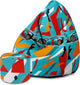 Puf Pearshape s podnožkou Color Cars