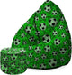 Puf Pearshape s podnožkou Soccer
