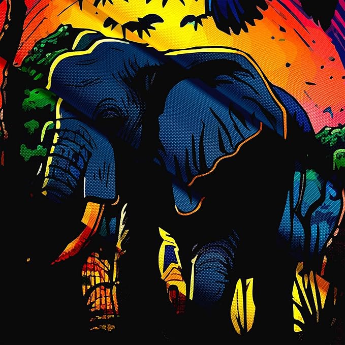 Sitzpouf Birnenform mit Fußstütze Elefant-Samt