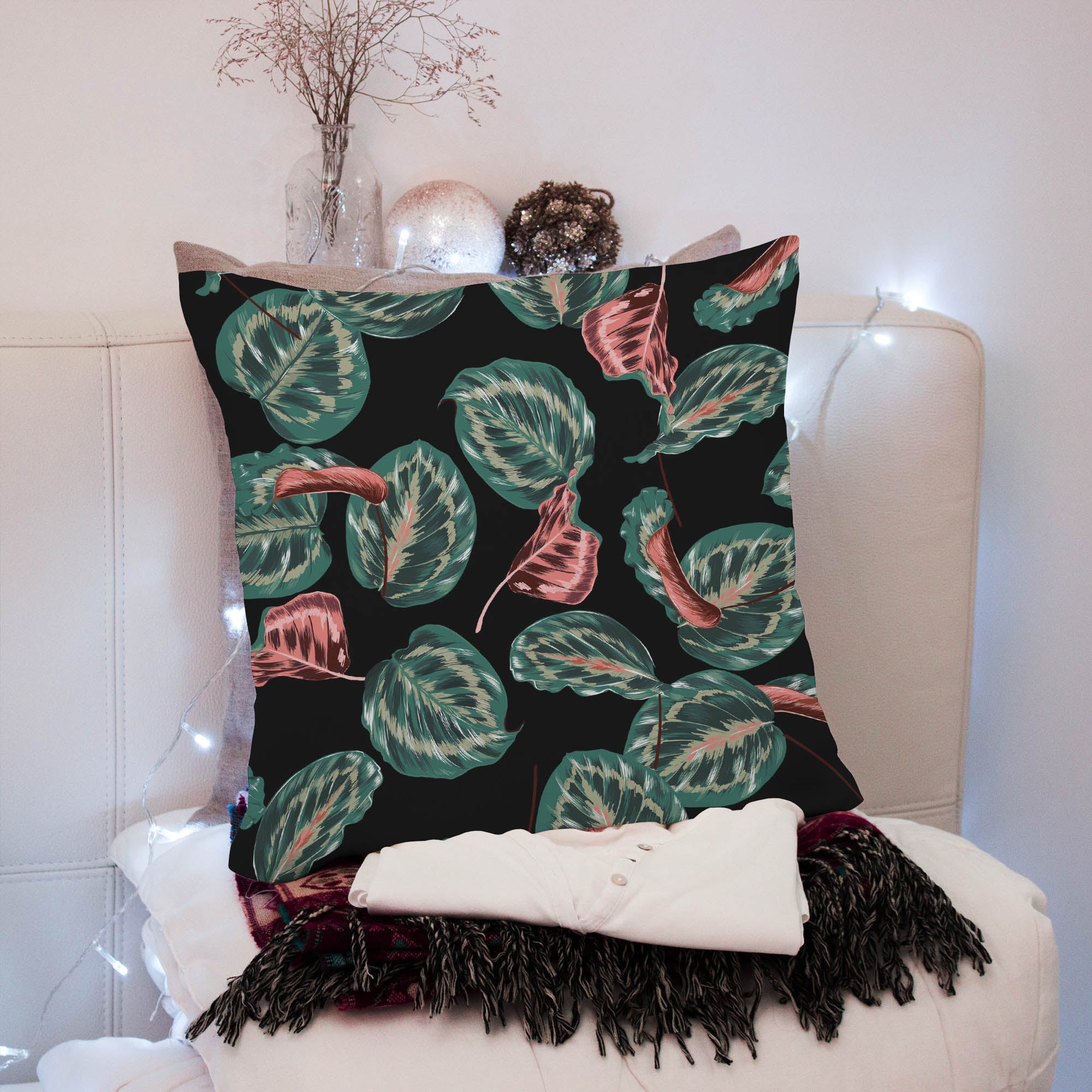 Red Tropical Maranta-Velvet