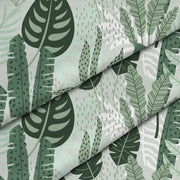Tropische Minzblätter Palme-Tischdeckenstoff
