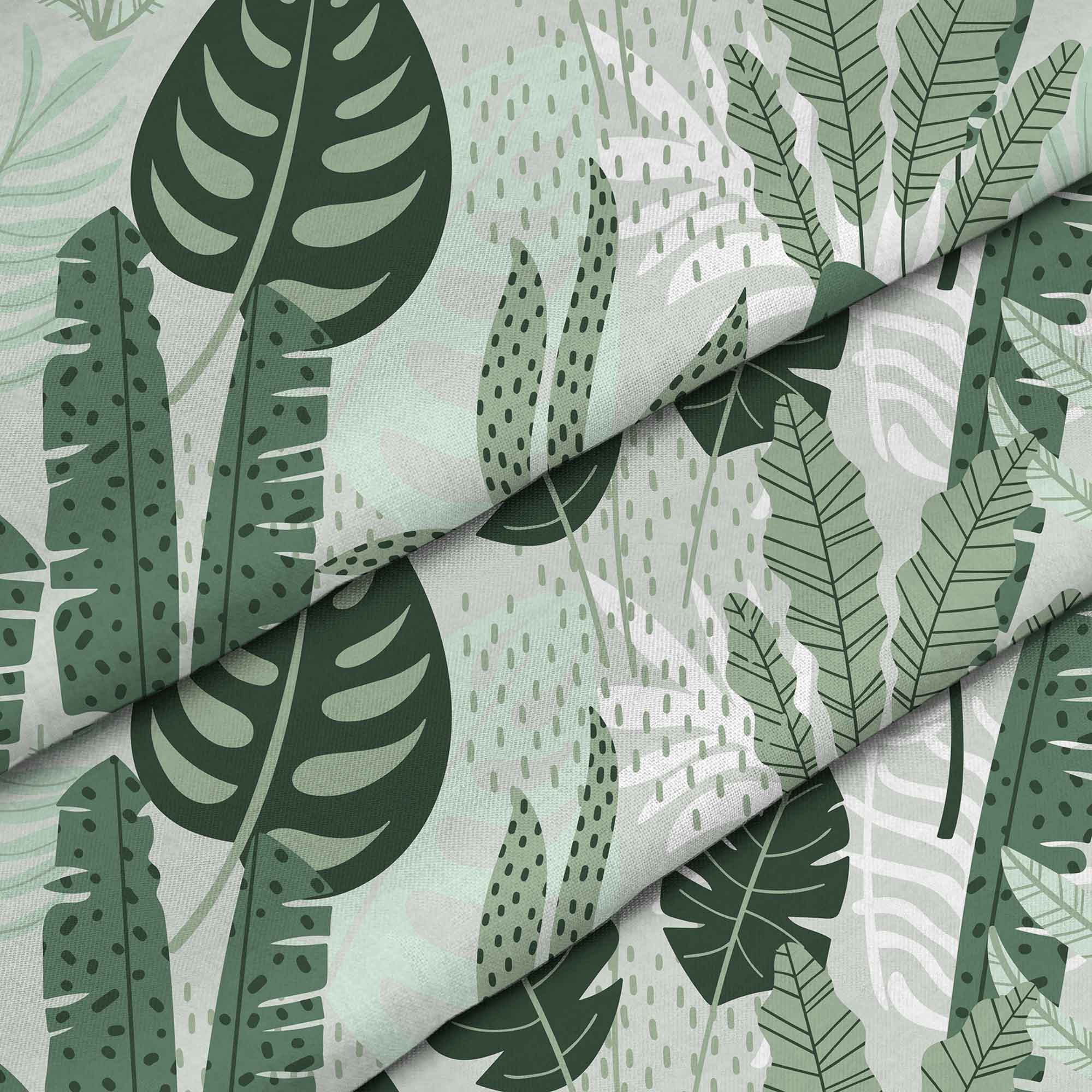 Tropical Mint Leaves Palm-Mikrovlákno Plochá