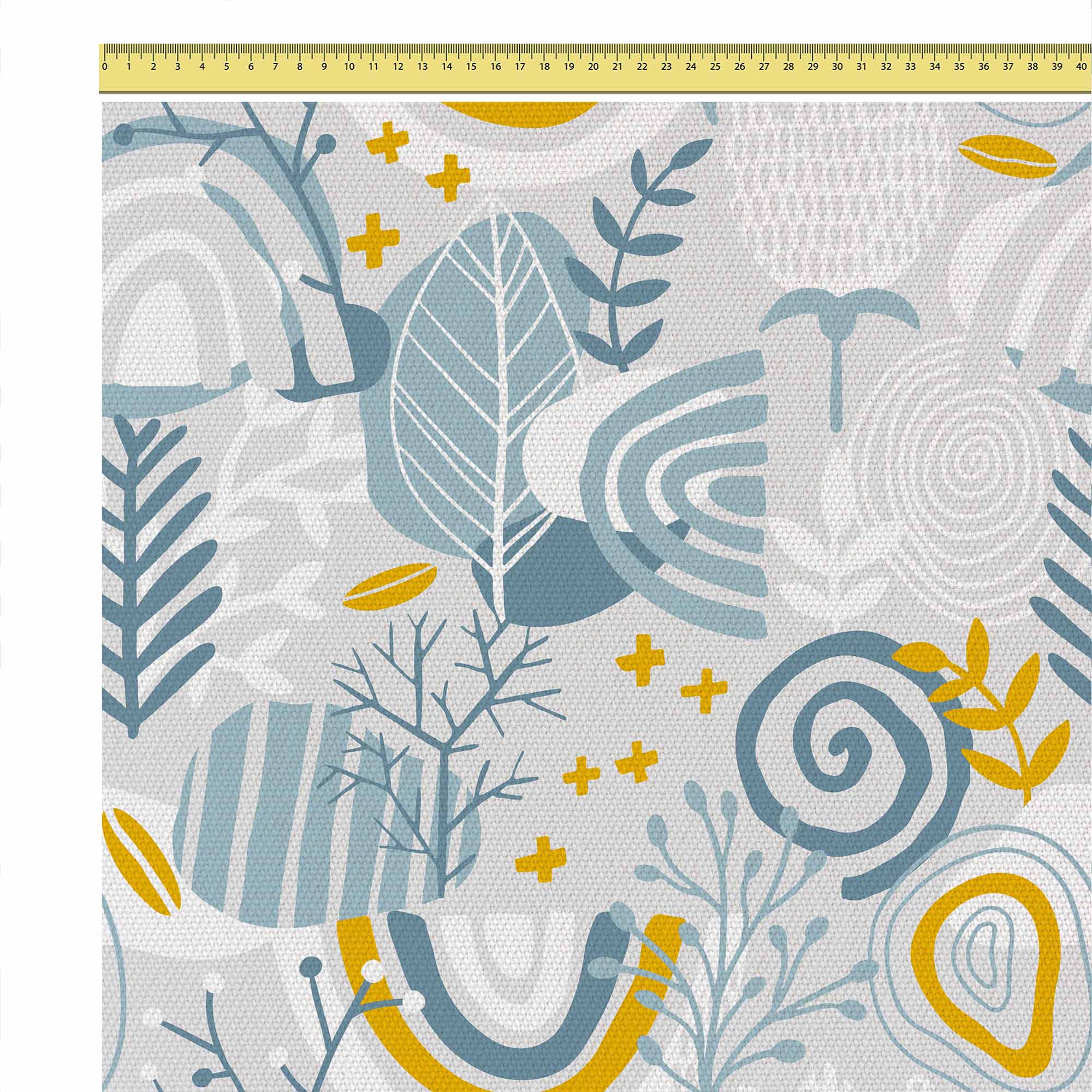 Grey Floral Pattern-Panama