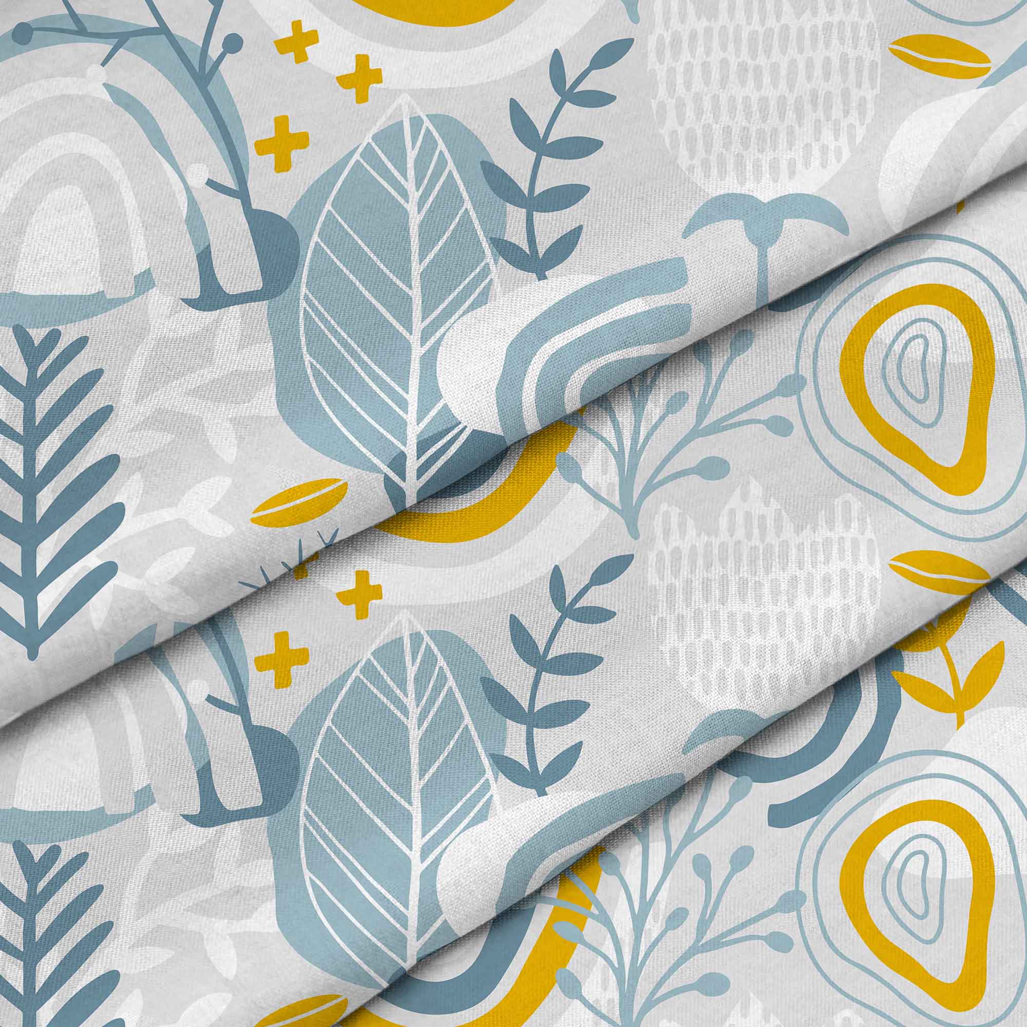Grey Floral Pattern-Panama